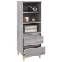 Aparador alto madera contrachapada gris Sonoma 40x36x110 cm de vidaXL, Aparadores - Ref: Foro24-821242, Precio: 63,45 €, Desc...