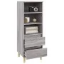 Hohes Sonoma-Sideboard aus grauem Sperrholz, 40 x 36 x 110 cm von vidaXL, Sideboards - Ref: Foro24-821242, Preis: 62,75 €, Ra...