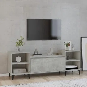 Mueble para TV madera contrachapada gris hormigón 160x35x55 cm de vidaXL, Muebles TV - Ref: Foro24-821200, Precio: 96,82 €, D...