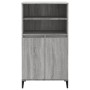 Aparador alto de madera contrachapada gris Sonoma 60x36x110 cm de vidaXL, Aparadores - Ref: Foro24-821234, Precio: 106,40 €, ...