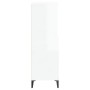 Aparador alto madera contrachapada blanco brillo 60x36x110 cm de vidaXL, Aparadores - Ref: Foro24-821230, Precio: 116,67 €, D...