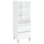 Aparador alto madera contrachapada blanco brillo 40x36x110 cm de vidaXL, Aparadores - Ref: Foro24-821238, Precio: 85,47 €, De...