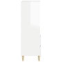 Aparador alto madera contrachapada blanco brillo 40x36x110 cm de vidaXL, Aparadores - Ref: Foro24-821238, Precio: 85,47 €, De...