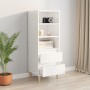 Aparador alto madera contrachapada blanco brillo 40x36x110 cm de vidaXL, Aparadores - Ref: Foro24-821238, Precio: 85,47 €, De...