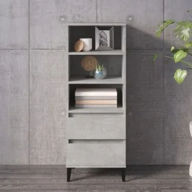 Aparador alto madera contrachapada gris hormigón 40x36x110 cm de vidaXL, Aparadores - Ref: Foro24-821248, Precio: 66,83 €, De...