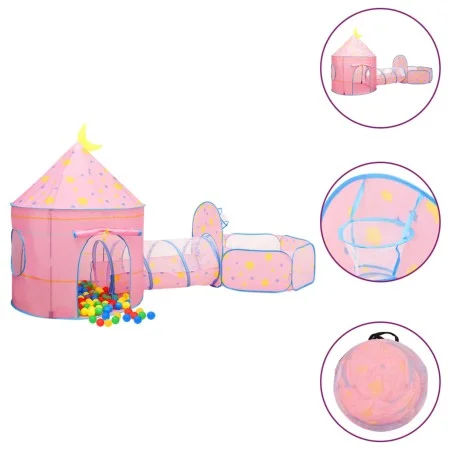 Tienda de juegos para niños rosa 301x120x128 cm de vidaXL, Tiendas y túneles de juego - Ref: Foro24-93677, Precio: 65,87 €, D...