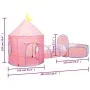 Tienda de juegos para niños rosa 301x120x128 cm de vidaXL, Tiendas y túneles de juego - Ref: Foro24-93677, Precio: 65,87 €, D...
