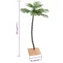 Palmera artificial con 72 LED blanco cálido 120 cm de vidaXL, Arboles de navidad - Ref: Foro24-345136, Precio: 31,91 €, Descu...