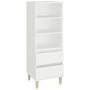 Aparador alto madera contrachapada blanco 40x36x110 cm de vidaXL, Aparadores - Ref: Foro24-821236, Precio: 75,75 €, Descuento: %