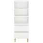 Aparador alto madera contrachapada blanco 40x36x110 cm de vidaXL, Aparadores - Ref: Foro24-821236, Precio: 75,75 €, Descuento: %