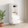 Aparador alto madera contrachapada blanco 40x36x110 cm de vidaXL, Aparadores - Ref: Foro24-821236, Precio: 75,75 €, Descuento: %