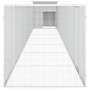 Gallinero de acero galvanizado gris 800x91x100 cm de vidaXL, Jaulas y habitáculos para animales pequeños - Ref: Foro24-310646...
