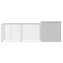 Gallinero de acero galvanizado gris 300x91x100 cm de vidaXL, Jaulas y habitáculos para animales pequeños - Ref: Foro24-310646...