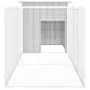 Gallinero de acero galvanizado gris 300x91x100 cm de vidaXL, Jaulas y habitáculos para animales pequeños - Ref: Foro24-310646...
