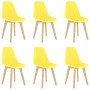 Sillas de comedor 6 unidades plástico amarillo en Sillas de comedor | Comprar online en Foru.es