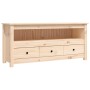 Mueble de TV de madera maciza de pino 114x35x52 cm de vidaXL, Muebles TV - Ref: Foro24-821502, Precio: 87,88 €, Descuento: %