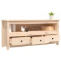 Mueble de TV de madera maciza de pino 114x35x52 cm de vidaXL, Muebles TV - Ref: Foro24-821502, Precio: 87,88 €, Descuento: %