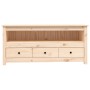 Mueble de TV de madera maciza de pino 114x35x52 cm de vidaXL, Muebles TV - Ref: Foro24-821502, Precio: 87,88 €, Descuento: %