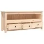 Mueble de TV de madera maciza de pino 114x35x52 cm de vidaXL, Muebles TV - Ref: Foro24-821502, Precio: 103,56 €, Descuento: %