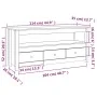 Mueble de TV de madera maciza de pino 114x35x52 cm de vidaXL, Muebles TV - Ref: Foro24-821502, Precio: 103,56 €, Descuento: %
