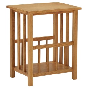 Mesa revistero madera maciza de roble 45x35x55 cm en Mesas auxiliares | Comprar online en Foru.es