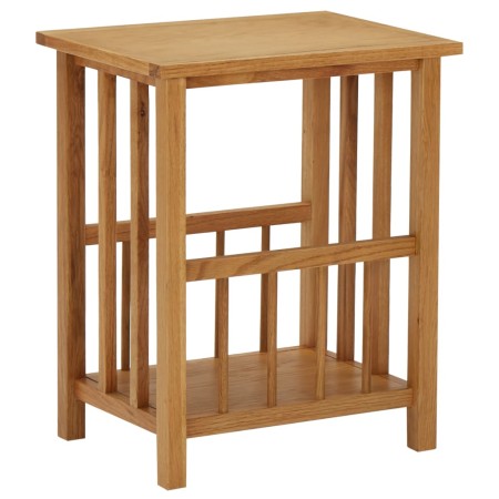 Mesa revistero madera maciza de roble 45x35x55 cm en Mesas auxiliares | Comprar online en Foru.es