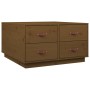 Mesa de centro madera maciza de pino marrón miel 80x80x45 cm de vidaXL, Mesas de centro - Ref: Foro24-821520, Precio: 128,90 ...