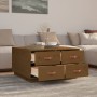 Mesa de centro madera maciza de pino marrón miel 80x80x45 cm de vidaXL, Mesas de centro - Ref: Foro24-821520, Precio: 128,90 ...