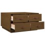 Mesa de centro madera maciza de pino marrón miel 80x80x45 cm de vidaXL, Mesas de centro - Ref: Foro24-821520, Precio: 128,90 ...
