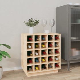Botellero de madera maciza de pino 55,5x34x61 cm de vidaXL, Armarios para vino y licores - Ref: Foro24-821527, Precio: 104,97...