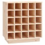 Botellero de madera maciza de pino 55,5x34x61 cm de vidaXL, Armarios para vino y licores - Ref: Foro24-821527, Precio: 104,97...