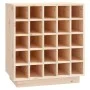 Botellero de madera maciza de pino 55,5x34x61 cm de vidaXL, Armarios para vino y licores - Ref: Foro24-821527, Precio: 93,38 ...