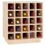 Botellero de madera maciza de pino 55,5x34x61 cm de vidaXL, Armarios para vino y licores - Ref: Foro24-821527, Precio: 93,38 ...