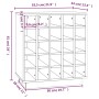 Botellero de madera maciza de pino 55,5x34x61 cm de vidaXL, Armarios para vino y licores - Ref: Foro24-821527, Precio: 104,97...