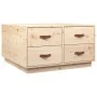 Mesa de centro de madera maciza de pino 80x80x45 cm de vidaXL, Mesas de centro - Ref: Foro24-821517, Precio: 133,06 €, Descue...