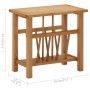 Mesa revistero madera maciza de roble 45x27x42 cm en Mesas auxiliares | Comprar online en Foru.es