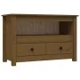 Mueble de TV madera maciza de pino marrón miel 79x35x52 cm de vidaXL, Muebles TV - Ref: Foro24-821500, Precio: 89,71 €, Descu...