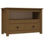 Mueble de TV madera maciza de pino marrón miel 79x35x52 cm de vidaXL, Muebles TV - Ref: Foro24-821500, Precio: 90,88 €, Descu...