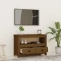 Mueble de TV madera maciza de pino marrón miel 79x35x52 cm de vidaXL, Muebles TV - Ref: Foro24-821500, Precio: 89,71 €, Descu...