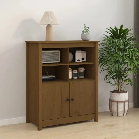 Aparador de madera maciza de pino marrón miel 83x41,5x100 cm de vidaXL, Aparadores - Ref: Foro24-821515, Precio: 112,74 €, De...