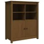 Aparador de madera maciza de pino marrón miel 83x41,5x100 cm de vidaXL, Aparadores - Ref: Foro24-821515, Precio: 112,74 €, De...