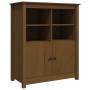 Aparador de madera maciza de pino marrón miel 83x41,5x100 cm de vidaXL, Aparadores - Ref: Foro24-821515, Precio: 113,80 €, De...