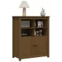 Aparador de madera maciza de pino marrón miel 83x41,5x100 cm de vidaXL, Aparadores - Ref: Foro24-821515, Precio: 112,74 €, De...