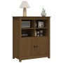 Aparador de madera maciza de pino marrón miel 83x41,5x100 cm de vidaXL, Aparadores - Ref: Foro24-821515, Precio: 113,80 €, De...
