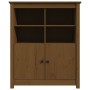 Aparador de madera maciza de pino marrón miel 83x41,5x100 cm de vidaXL, Aparadores - Ref: Foro24-821515, Precio: 113,80 €, De...
