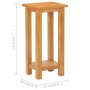 Mesa auxiliar de madera maciza de roble 27x24x55 cm en Mesas auxiliares | Comprar online en Foru.es