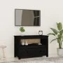 Mueble de TV de madera maciza de pino negro 79x35x52 cm de vidaXL, Muebles TV - Ref: Foro24-821501, Precio: 91,22 €, Descuent...