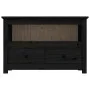 Mueble de TV de madera maciza de pino negro 79x35x52 cm de vidaXL, Muebles TV - Ref: Foro24-821501, Precio: 91,22 €, Descuent...