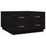 Mesa de centro de madera maciza de pino negro 80x80x45 cm de vidaXL, Mesas de centro - Ref: Foro24-821521, Precio: 161,37 €, ...