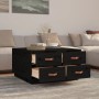Mesa de centro de madera maciza de pino negro 80x80x45 cm de vidaXL, Mesas de centro - Ref: Foro24-821521, Precio: 161,37 €, ...